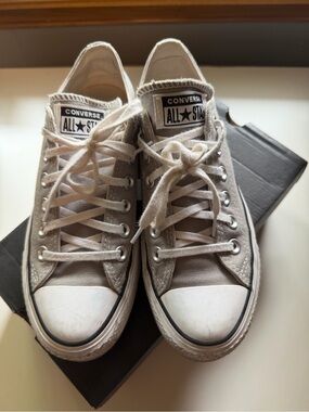 Grey Platform Converse